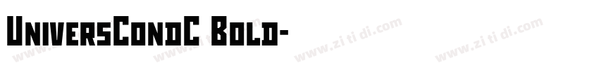 UniversCondC Bold字体转换